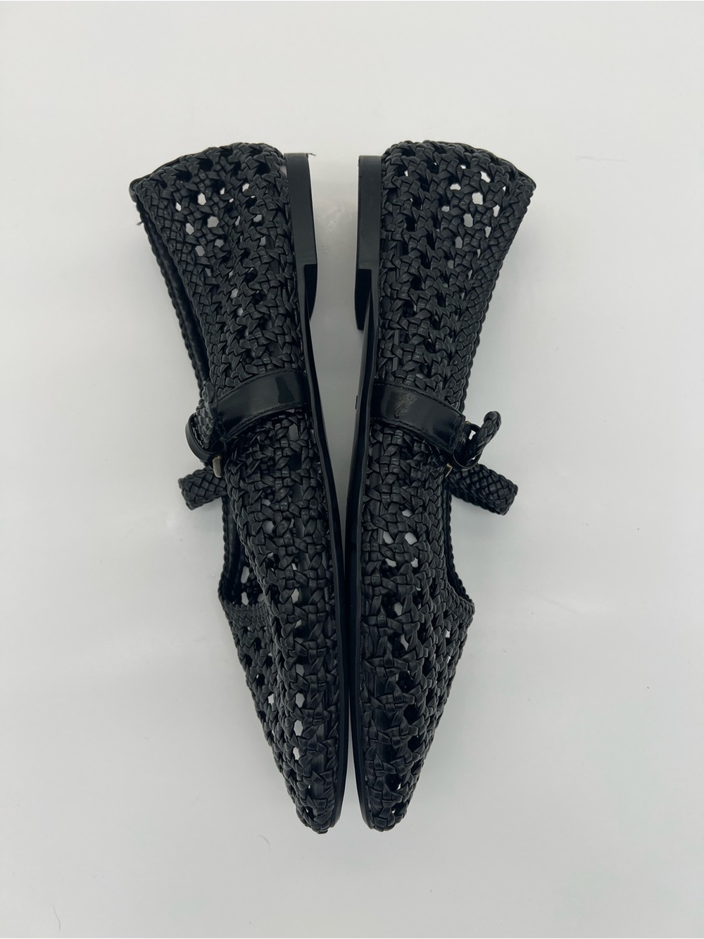 Cushionaire Weston Black Woven Mary Jane Flats size 8 - Picture 6 of 8